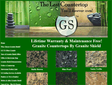Tablet Screenshot of graniteshieldcountertops.com